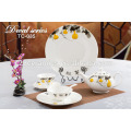 Ensemble de vaisselle de porcelaine perle d&#39;occasion fait en motif de fruits de Chine